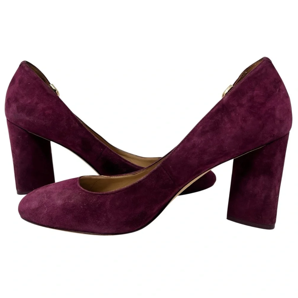 Tory Burch Plum Suede Heels